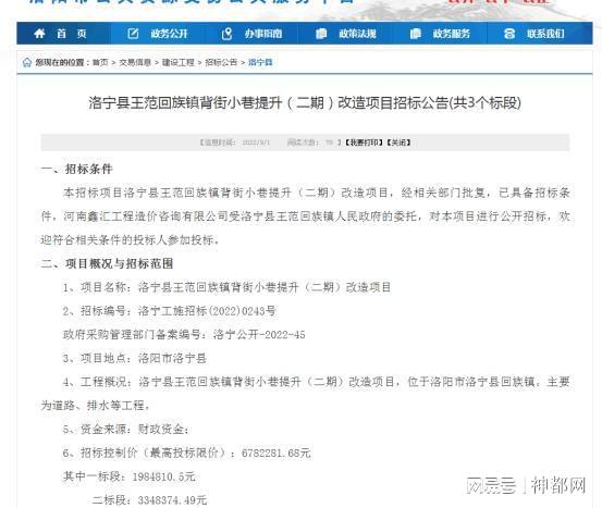 洛宁县最新招标信息概览及动态更新通知
